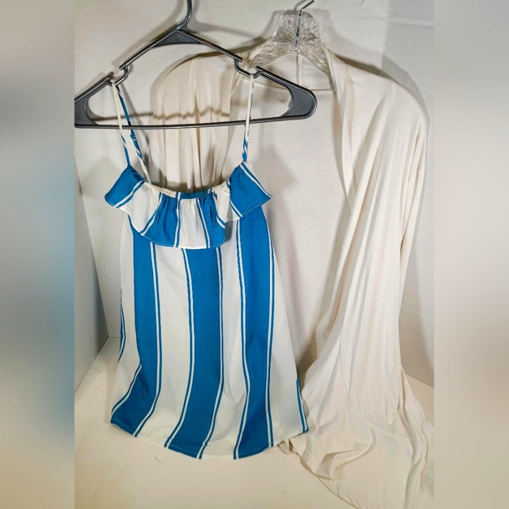 Womens Summer Top and light Cardigan Size Large
